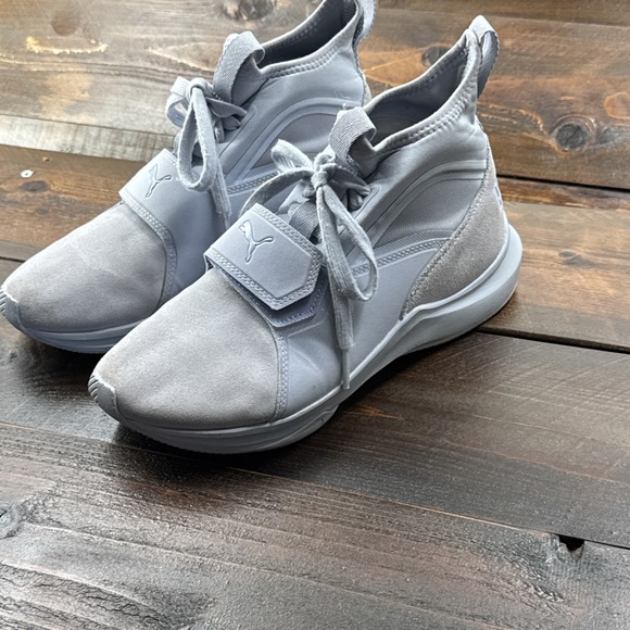 Puma Shoes - Puma Phenom Suede Women's 7.5 Mid Athletic Sneakers Icelandic Blue